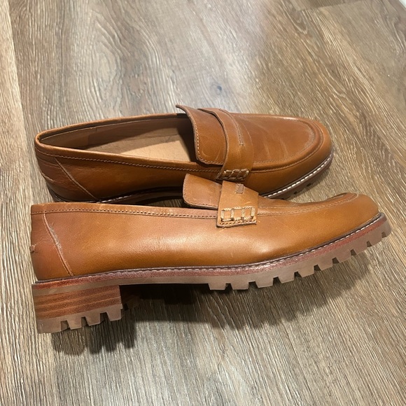 NWOT Madewell Corinne Brown Leather Loafer Size 8.5 - Picture 5 of 5